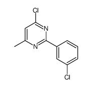 4-chloro-2-(3-chlorophenyl)-6-methylpyrimidine structure