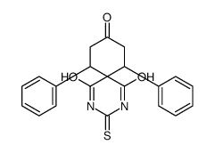 7,11-diphenyl-3-sulfanylidene-2,4-diazaspiro[5.5]undecane-1,5,9-trione Structure