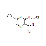 2,4-Dichloro-7-cyclopropylpteridine Structure