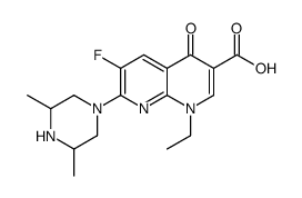 7-(3,5-dimethylpiperazin-1-yl)-1-ethyl-6-fluoro-4-oxo-1,8-naphthyridine-3-carboxylic acid Structure