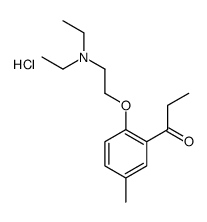 1-[2-[2-(diethylamino)ethoxy]-5-methylphenyl]propan-1-one,hydrochloride结构式