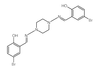 4-bromo-6-[[[4-[(3-bromo-6-oxo-1-cyclohexa-2,4-dienylidene)methylamino]piperazin-1-yl]amino]methylidene]cyclohexa-2,4-dien-1-one结构式