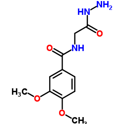 N-(2-Hydrazino-2-oxoethyl)-3,4-dimethoxybenzamide结构式