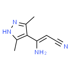 2-Propenenitrile,3-amino-3-(3,5-dimethyl-1H-pyrazol-4-yl)- picture