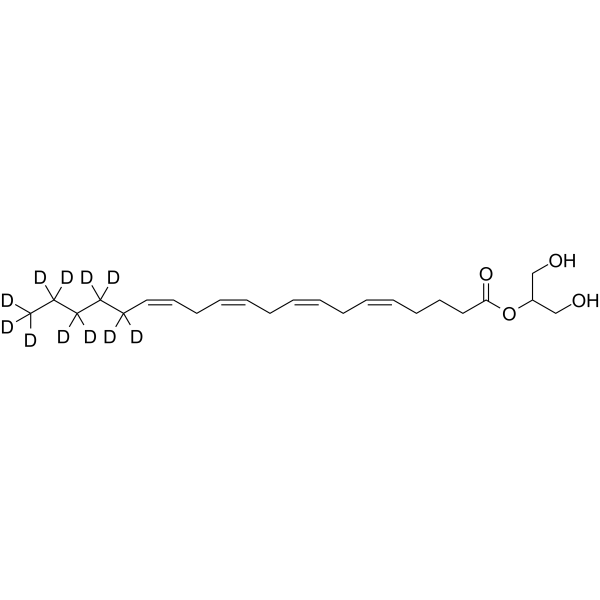 2-Arachidonoylglycerol-d11 Structure