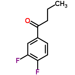 1-(3,4-Difluorophenyl)-1-butanone Structure