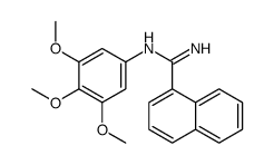 N'-(3,4,5-trimethoxyphenyl)naphthalene-1-carboximidamide结构式