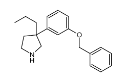 3-[m-(Benzyloxy)phenyl]-3-propylpyrrolidine结构式