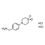 4-[4-(Aminomethyl)phenyl]thiomorpholine 1,1-Dioxide Dihydrochloride Structure