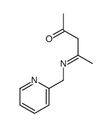 4-(pyridin-2-ylmethylimino)pentan-2-one结构式