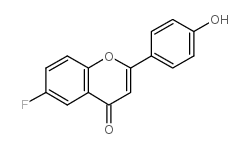 6-FLUORO-4'-HYDROXYFLAVONE structure