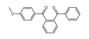 (2-benzoylphenyl)(4-methoxyphenyl)methanone结构式