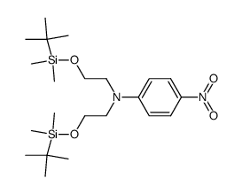 N,N-bis(2-{[tert-butyldimethylsilyl]oxy}ethyl)-4-nitroaniline Structure