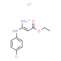 1-(4-CHLOROANILINO)-3-ETHOXY-3-OXO-1-PROPEN-1-AMINIUM CHLORIDE Structure