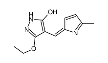 3H-Pyrazol-3-one,5-ethoxy-2,4-dihydro-4-[(5-methyl-1H-pyrrol-2-yl)methylene]-(9CI) Structure