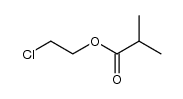 Propanoic acid, 2-Methyl-, 2-chloroethyl ester结构式