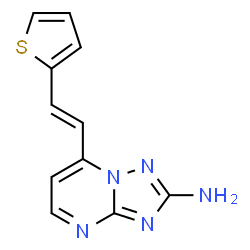 7-[2-(2-THIENYL)VINYL][1,2,4]TRIAZOLO[1,5-A]PYRIMIDIN-2-AMINE structure