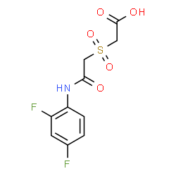 2-([2-(2,4-DIFLUOROANILINO)-2-OXOETHYL]SULFONYL)ACETIC ACID picture