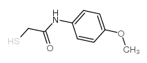 N1-(4-METHOXYPHENYL)-2-MERCAPTOACETAMIDE结构式