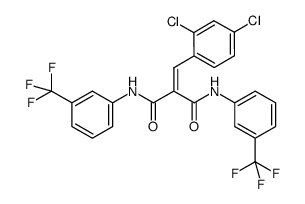 N,N'-bis-(3-trifuoromethyl-phenyl)-2-(2,4-dichloro-benzylidene)-malonamide Structure