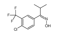 N-[1-[4-chloro-3-(trifluoromethyl)phenyl]-2-methylpropylidene]hydroxylamine Structure