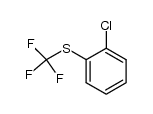 2-Chlorophenyltrifluoromethylsulphide结构式