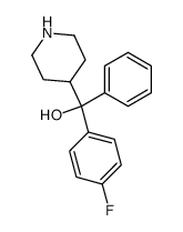 α-(4-Fluorophenyl)-α-phenyl-4-piperidinemethanol Structure