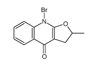 9-bromo-2-methyl-3,9-dihydro-2H-furo[2,3-b]quinolin-4-one结构式