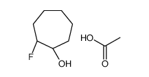 acetic acid,(1R,2R)-2-fluorocycloheptan-1-ol结构式