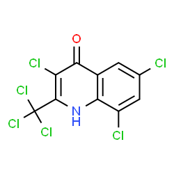 4-Quinolinol,3,6,8-trichloro-2-(trichloromethyl)-结构式