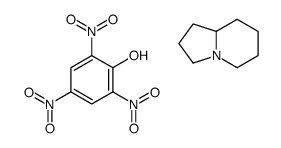 1,2,3,5,6,7,8,8a-octahydroindolizine,2,4,6-trinitrophenol Structure