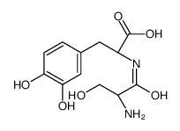 (2S)-2-[[(2S)-2-amino-3-hydroxypropanoyl]amino]-3-(3,4-dihydroxyphenyl)propanoic acid结构式