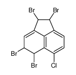 1,2,4,5-tetrabromo-6-chloro-1,2,4,5-tetrahydro-acenaphthylene结构式