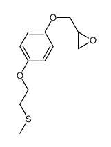 2-[[4-(2-methylsulfanylethoxy)phenoxy]methyl]oxirane结构式