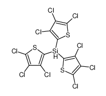 tris-(trichloro-thiophen-2-yl)-silane Structure