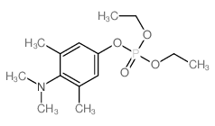 Phosphoric acid,4-(dimethylamino)-3,5-dimethylphenyl diethyl ester structure