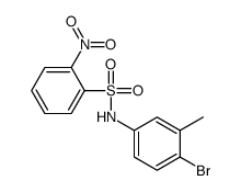 N-(4-bromo-3-methylphenyl)-2-nitrobenzenesulfonamide Structure