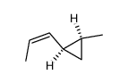 cis-1-Z-propenyl-2-methylcyclopropane Structure