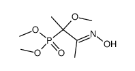 (2-hydroxyimino-1-methoxy-1-methyl-propyl)-phosphonic acid dimethyl ester结构式