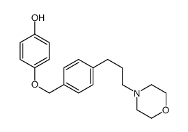 4-[[4-(3-morpholin-4-ylpropyl)phenyl]methoxy]phenol结构式