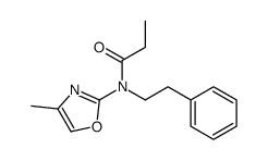 N-(4-methyl-1,3-oxazol-2-yl)-N-(2-phenylethyl)propanamide结构式