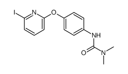 3-[4-(6-iodopyridin-2-yl)oxyphenyl]-1,1-dimethylurea结构式