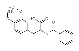 2-benzamido-3-(3,4-dimethoxyphenyl)propanoic acid结构式