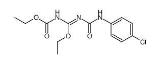 [({[(4-chlorophenyl)amino]carbonyl}amino)ethoxy-methylene]-carbamic acid, ethyl ester Structure