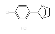 1-Azabicyclo[2.2.1]heptane,7-(4-chlorophenyl)-, hydrochloride (1:1) Structure