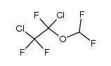 1,2-dichloro-1,2,2-trifluoroethyl difluoromethyl ether结构式