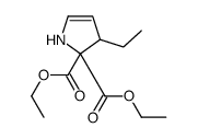 diethyl 3-ethyl-1,3-dihydropyrrole-2,2-dicarboxylate Structure