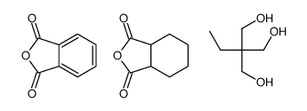 3a,4,5,6,7,7a-hexahydro-2-benzofuran-1,3-dione,2-benzofuran-1,3-dione,2-ethyl-2-(hydroxymethyl)propane-1,3-diol Structure