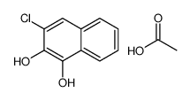 acetic acid,3-chloronaphthalene-1,2-diol结构式