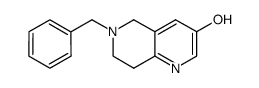 6-benzyl-5,6,7,8-tetrahydro-1,6-naphthyridin-3-ol structure